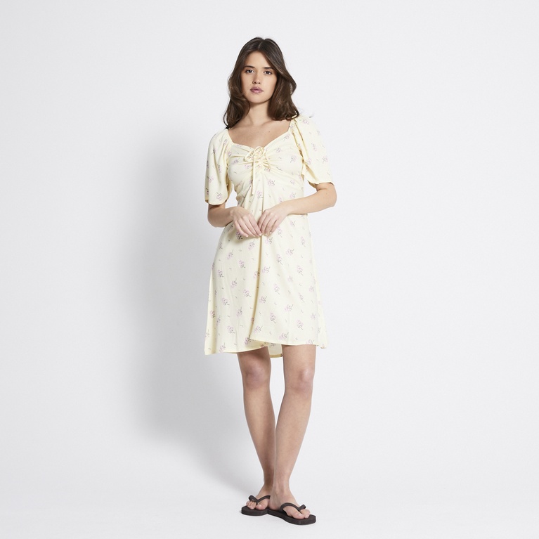 Short butterfly sleeve dress "Rosanna"